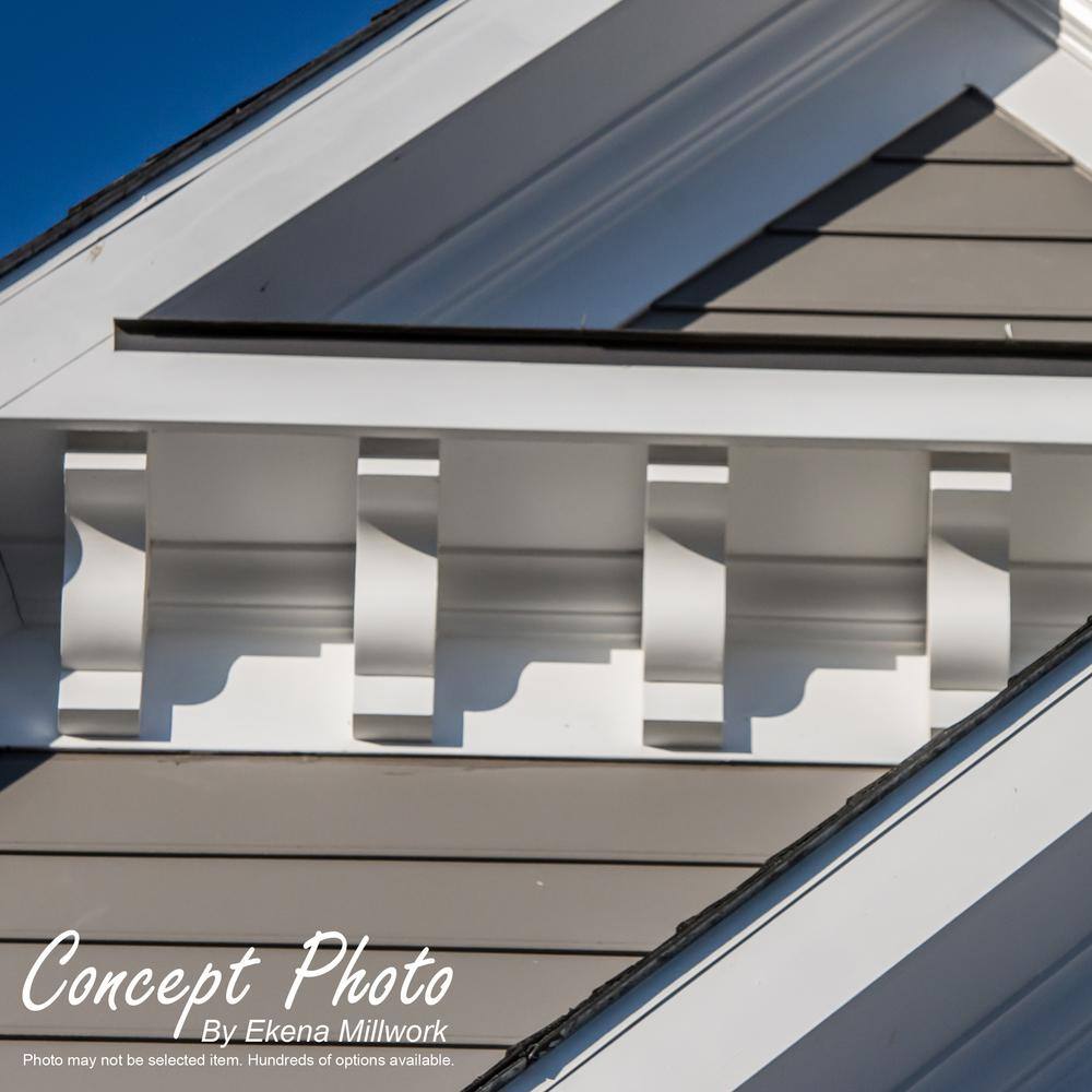 White Architectural Grade PVC Decorative Corbel 5"W x 6"D x 6"H