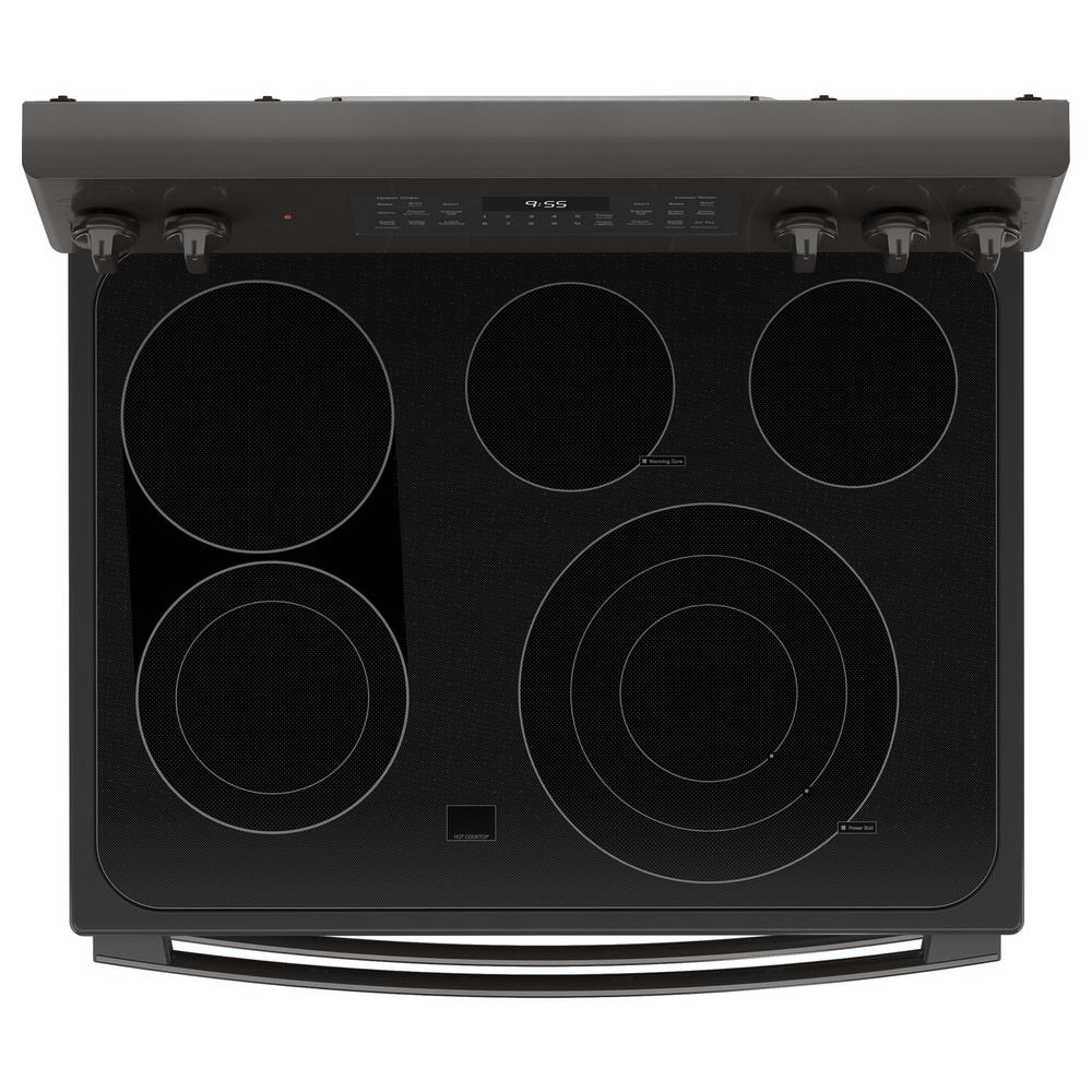 30" Black Stainless Smart Freestanding Electric Double Oven Range