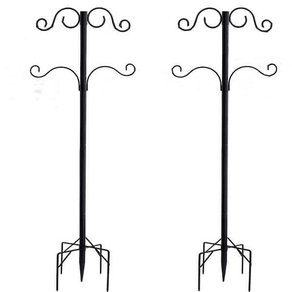 FAWEY TRED INC 99 in. Metal Shepard's Hooks for Outdoor Heavy Duty Shepherds Hook for Patio (2-Pack)