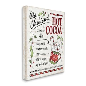 Hot Cocoa Holiday Cooking Instructions By Anne Tavoletti Unframed Print Abstract Wall Art 24 in. x 30 in.