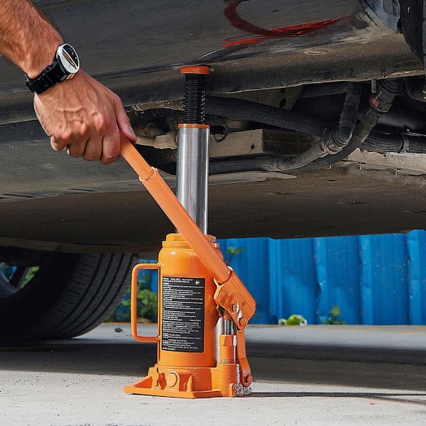 SKYSHALO 12 Ton Hydraulic Bottle Jack, 8.1-15.7 in. Lift Range