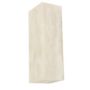 Times 1 LED Light Alabaster White Wall Sconce