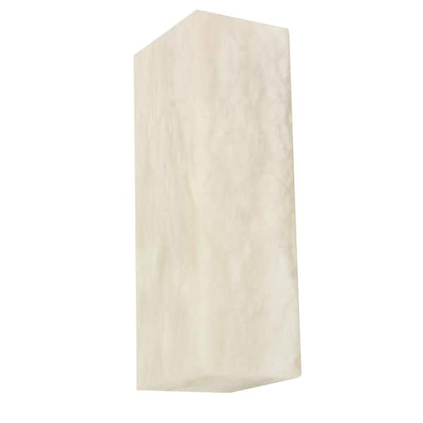 Beacon Lighting Times 1 LED Light Alabaster White Wall Sconce