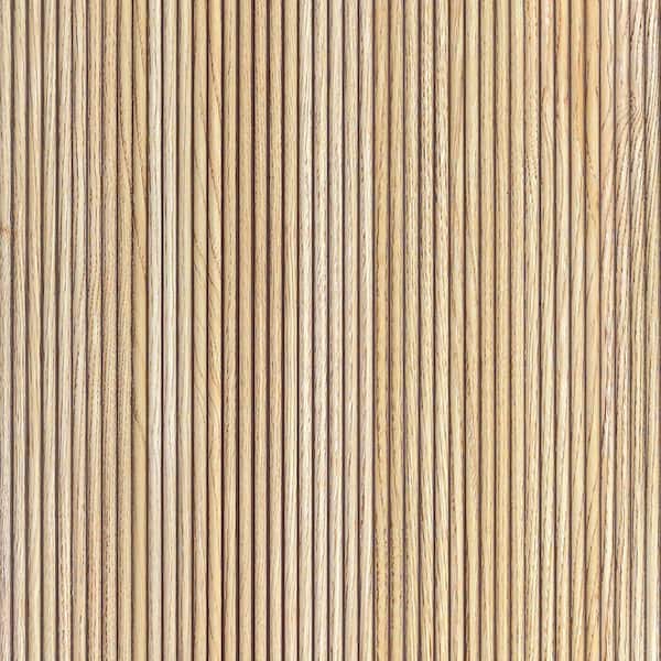 FROM PLAIN TO BEAUTIFUL IN HOURS Rounded Mini Slats 1/4 in. x 1 ft. x 9.3 ft. Maple Glue-up Foam Wood Slat Walls (Pack of 10)/93 sq. ft.