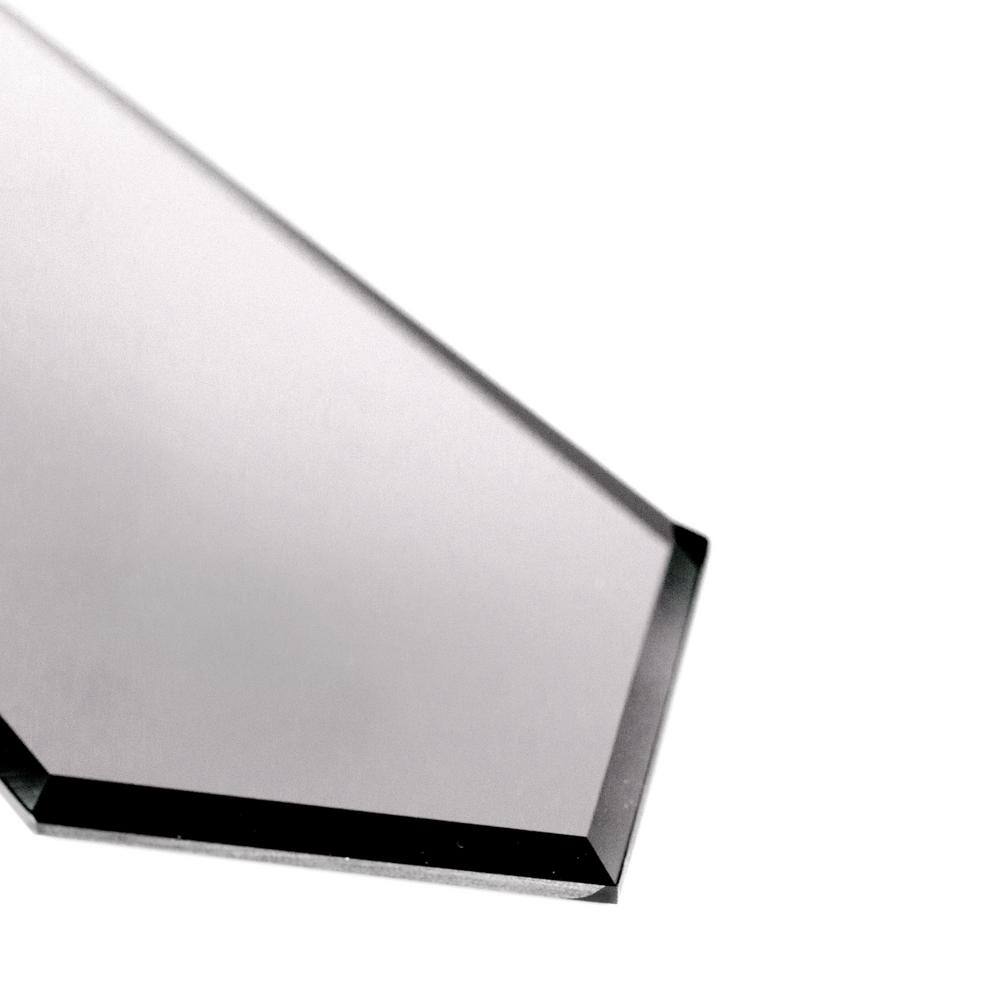 Reflections Silver 3" x 12" Beveled Glass Subway Tile