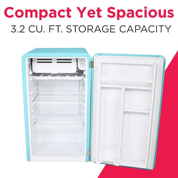 Amazon Frigidaire EFR372-ROSA 3 2立方フィート ピンク レトロ コンパクト 角丸 プレミアム ミニ冷蔵庫 Frigidaire 保温・冷温庫 通販
