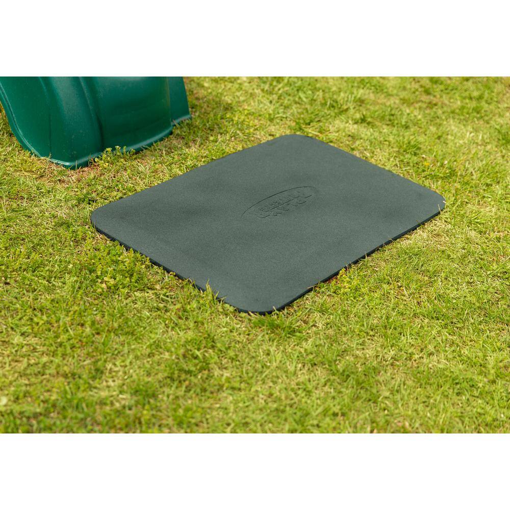 Green Rubber Playground Mats for Ground Protection, 40.2 x 20 in, Set of 2