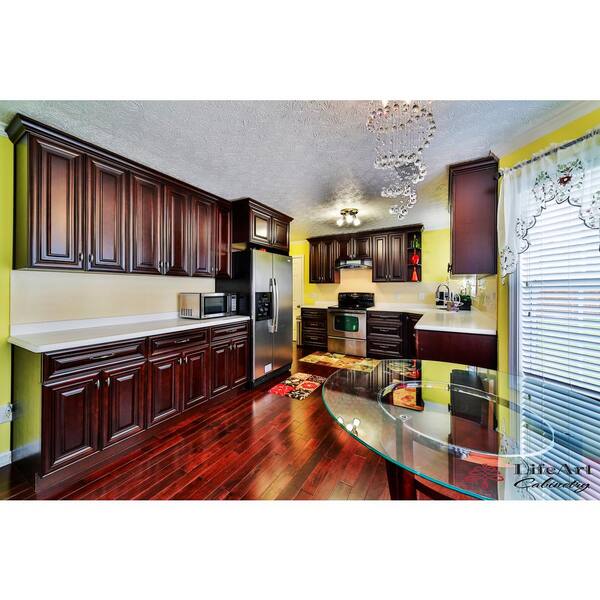 LIFEART CABINETRY Edinburgh Assembled 18 in. x 34.5 in. x 24 in. Base Cabinet with 3 Drawers in Espresso