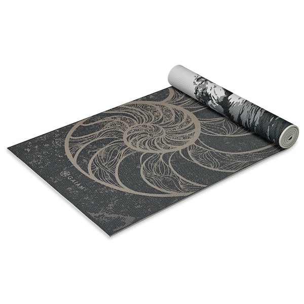 Gaiam Yoga Mat Premium Print Extra Thick Non Slip Exercise & Fitness Mat  for All Types of Yoga, Pilates & Floor Workouts, Aubergine Swirl, 6mm, Mats  -  Canada