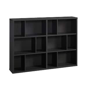 Select 44.134 in. Raven Oak 6-Shelf Horizontal Accent Bookcase