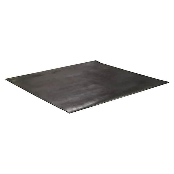 Rubber-Cal Kitchen Mat Black 0.375 in. T x 36 in. W x 60 in. L