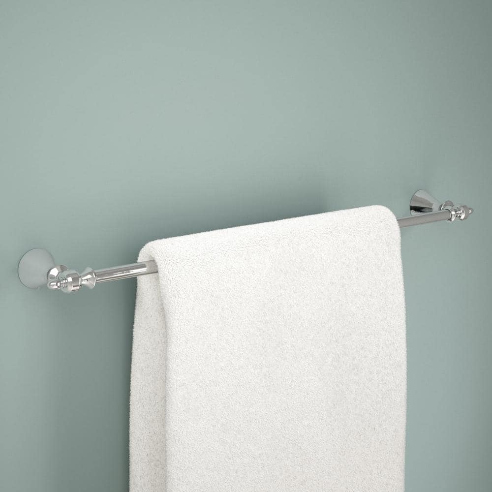 Polished Chrome 24'' Wall Mounted Towel Bar