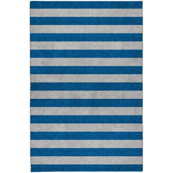 Dream Shag Premium Machine Washable Abstract ADS530 Blue 9 ft. x 12 ft. Area Rug