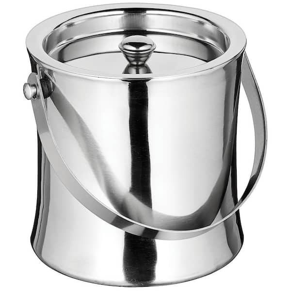 60 oz. Silver Double-Wall Ice Bucket
