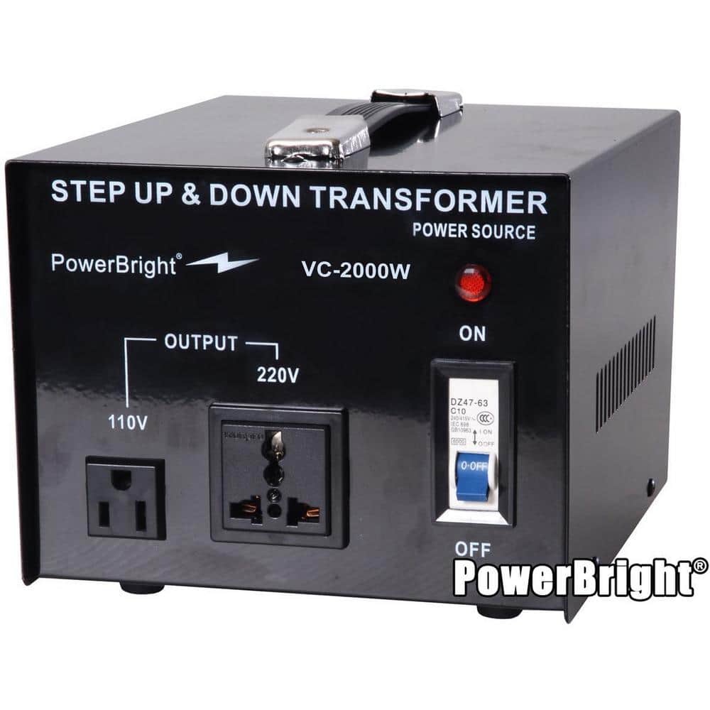 Power Bright 2000-Watts Step Up/Down Converter 110/120-Volt ...