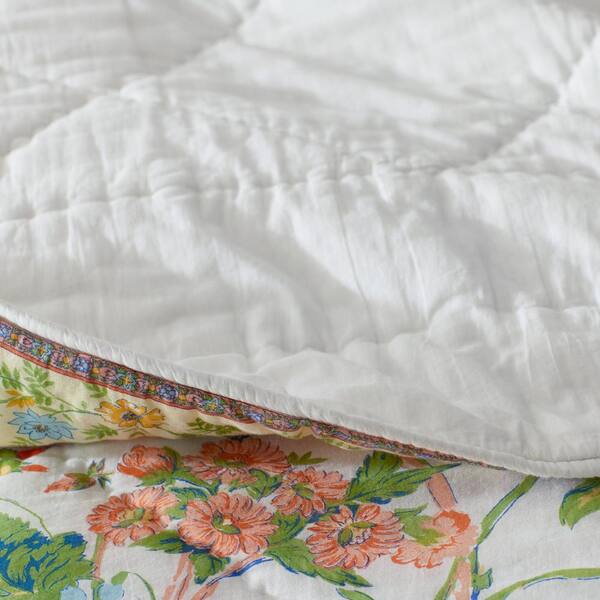 The Company Store Winter Floral Patchwork Quilt and Sham Collection - The  Home Depot