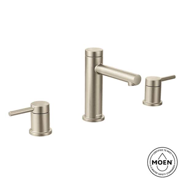 Align 8 in. Widespread 2-Handle Bathroom Faucet Trim Kit in Brushed Nickel (Valve Not Included)