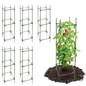 4 ft.Tomato Cage Plastic Coated Steel Plant Support(6-Pack)