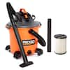 Photo 1 of 16 Gallon 5.0 Peak HP NXT Shop Vac Wet Dry Vacuum with General Debris Filter, Locking Hose and Accessory Attachments


