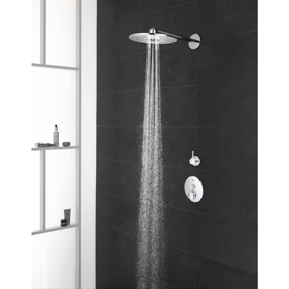 Chrome 10-Inch Ceiling Mounted Rain Showerhead