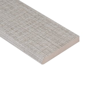 Tektile Lineart Gray Bullnose 3 in. x 24 in. Matte Porcelain Wall Tile (5 pieces / 10 lin. ft. /Case)