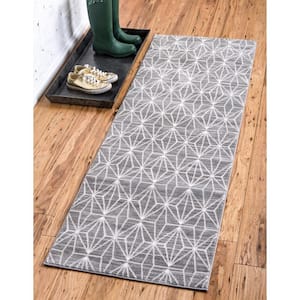 Uptown Collection Fifth Avenue Gray 2' 2 x 6' 0 Runner Rug