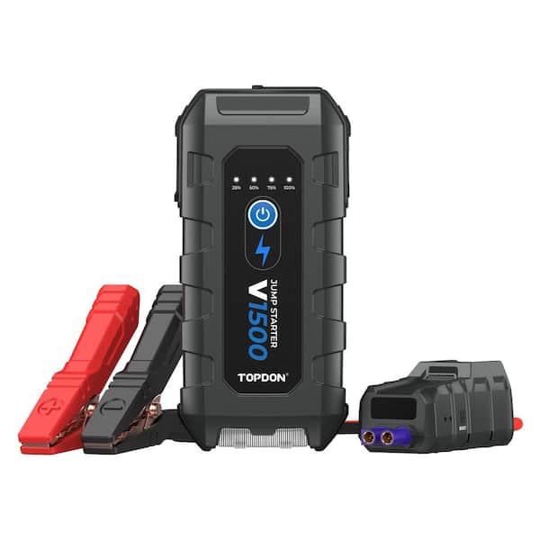 V1500-1500A Jump Starter and Booster, Power Bank and Flashlight