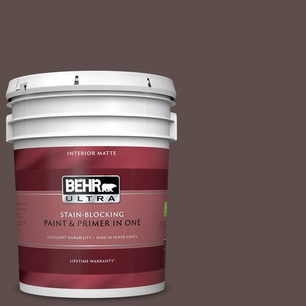 BEHR ULTRA 5 gal. #UL130-1 Scented Clove Matte Interior Paint and Primer in One