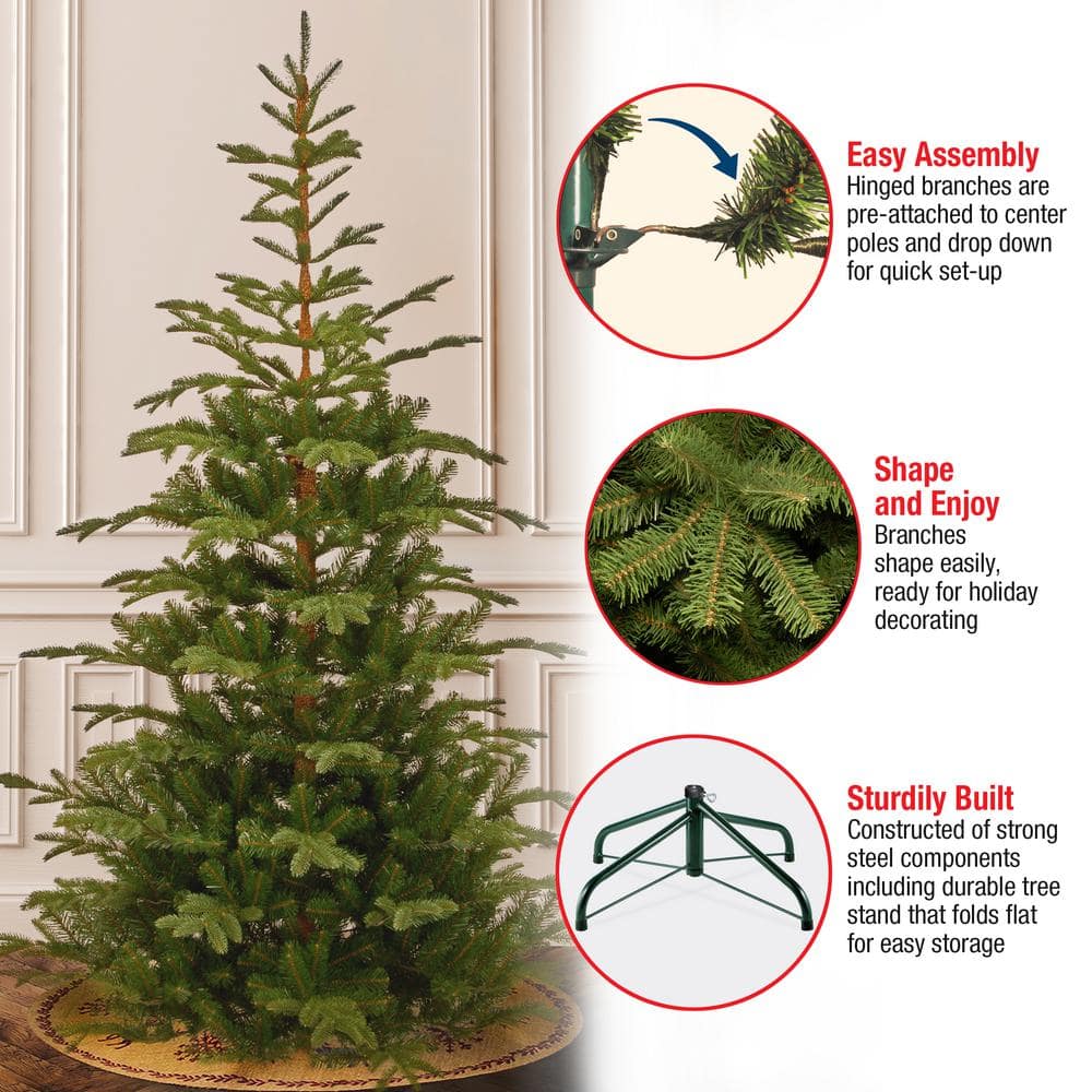 7.5 ft Green Norwegian Spruce Artificial Christmas Tree