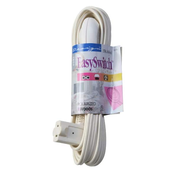Woods 15 ft. 16/2 SPT-2 Indoor Light-Duty Extension Cord with Remote On/Off Switch
