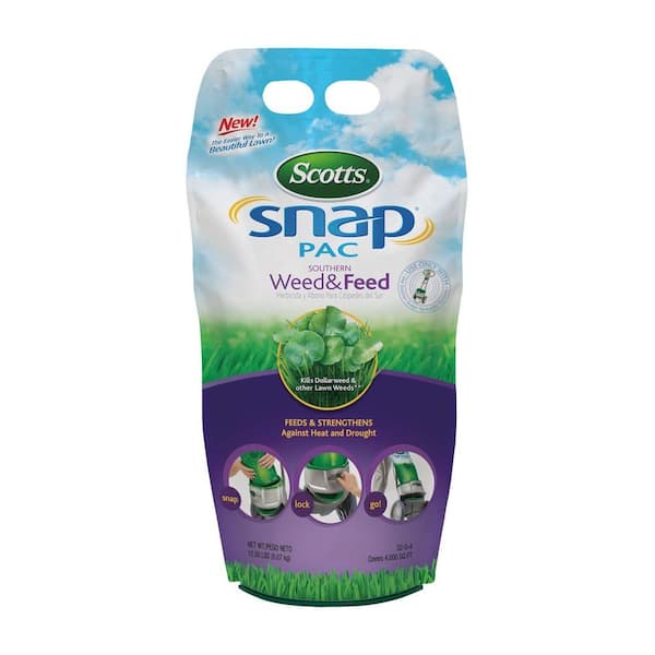 Scotts Snap Pac 12.5 lb. 4,000 sq. ft. Southern Weed and Feed Lawn Fertilizer