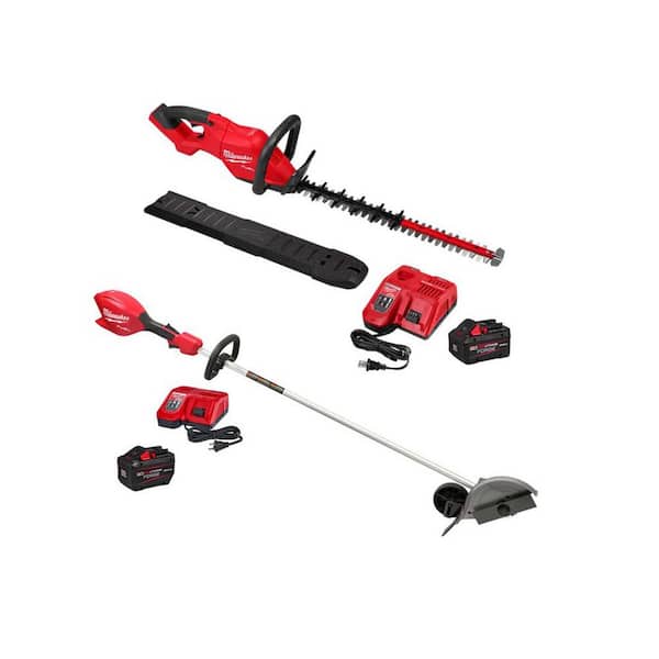 M18 FUEL 18V 24 in. Brushless Cordless Battery Hedge Trimmer Kit with 8.0 Ah FORGE Battery & Rapid Charger w/ M18 Edger