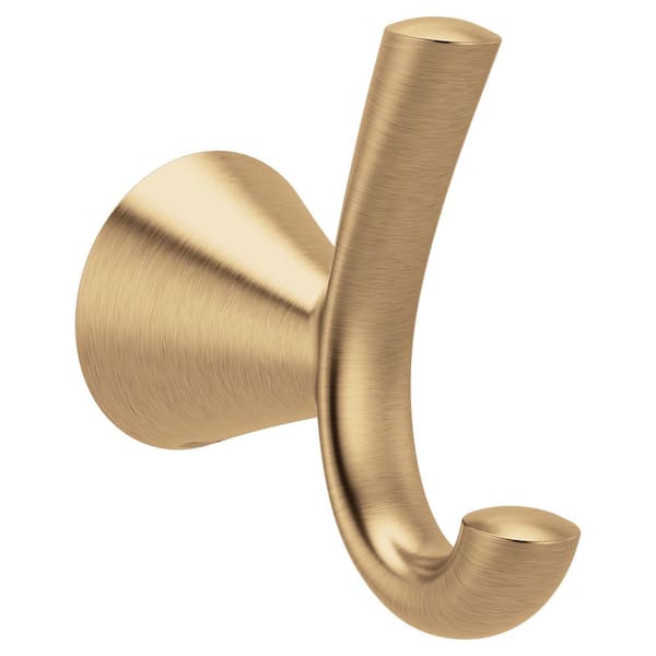 Glyde J-Hook Robe/Towel Hook in Bronzed Gold