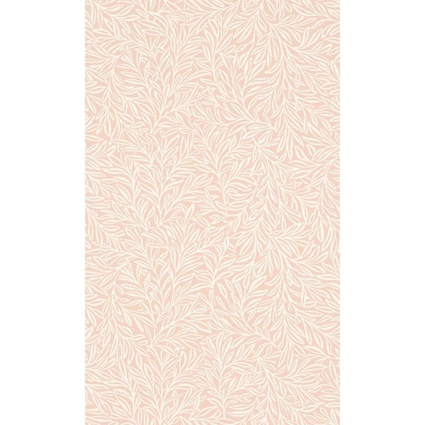 Walls Republic Pink Minimalist Tropical Leaves Metallic Shelf Liner Non- Woven Non-Pasted Wallpaper (57Sq.ft) Double Roll