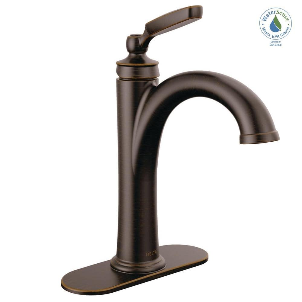 Venetian Bronze 10" Modern Single Hole Metal Bathroom Faucet