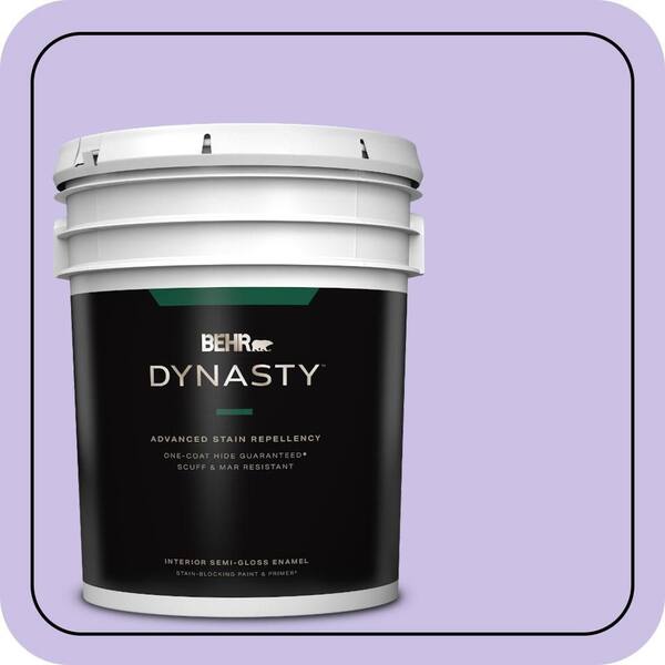 BEHR DYNASTY 5 gal. #P560-3 Party Hat Semi-Gloss Enamel Interior Stain-Blocking Paint & Primer