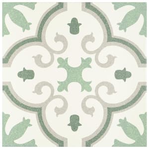Monteca Green 9-3/4 in. x 9-3/4 in. Porcelain Floor and Wall Tile (10.88 sq. ft./Case)