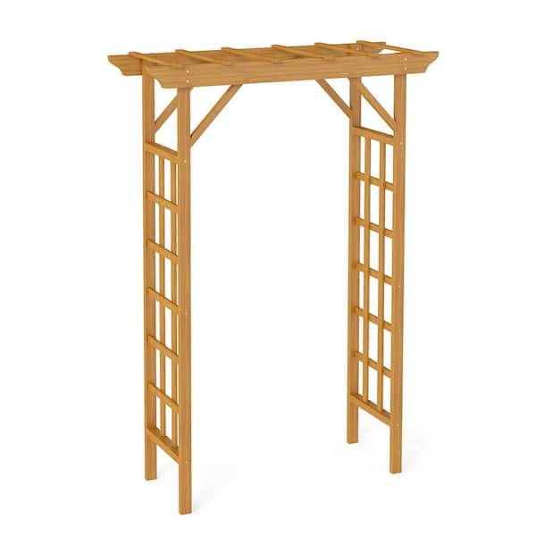 4.75 ft. x 1.8 ft. Wooden Arbor, Christmas Decor Pergola, for Garden Backyard