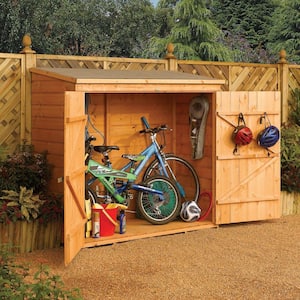 Wall-Store 6 ft. x 2 ft. 8 in. Wood Storage Shed