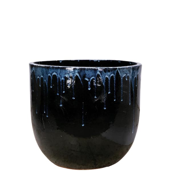 Unbranded 14 in. Cascade Night Ceramic Pika Pot