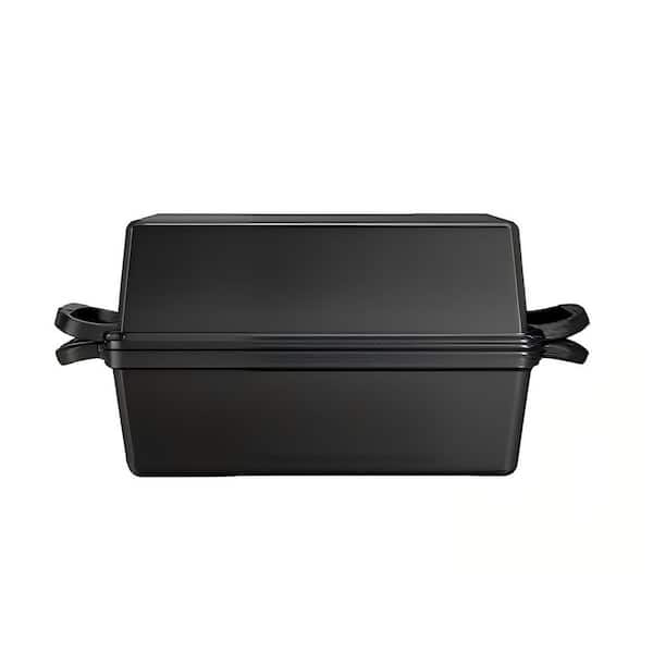 2 in 1 Cast Iron Loaf Pan with Lid,Even Heat Distribution Bread Baking Pans for Sourdough,Homemade Bread,Cake,Meatloaf
