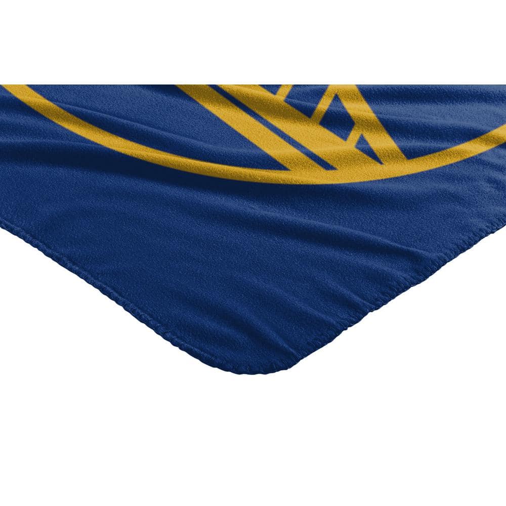 Golden State Warriors Blue and Yellow Fleece Throw Blanket
