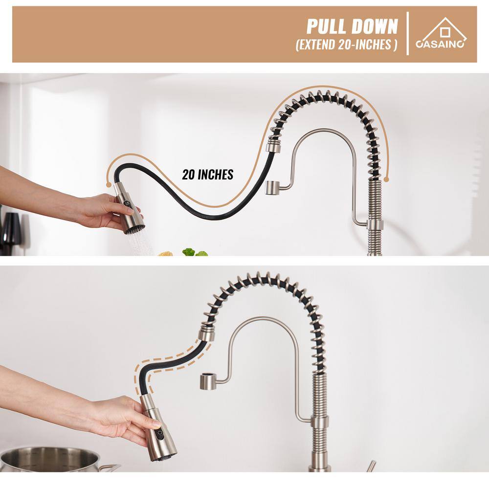 30" Stainless Steel Single Bowl Undermount Kitchen Sink with Faucet