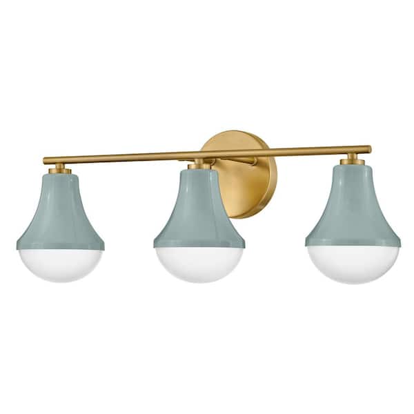 LARK - Haddie 24.0 in. 3 Light Seafoam Vanity Light