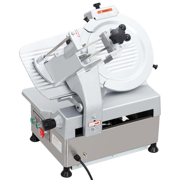 180W Fully-Automatic Electric Frozen Meat Slicer with 12 in. Stainless Steel Blade, 0 to 0.59 in. Thickness Adjustable