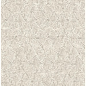 Wright Platinum Textured Triangle Wallpaper