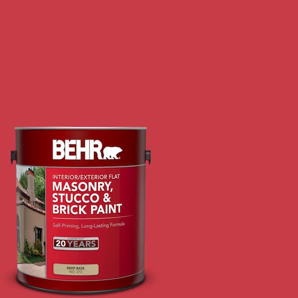 BEHR 1 gal. #P150-6 Whip Lash Flat Interior/Exterior Masonry, Stucco and Brick Paint