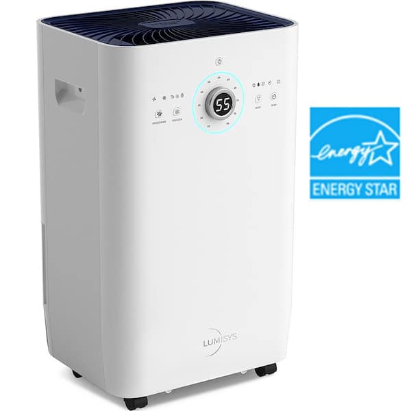 Elexnux 125 pt. 8,500 sq. ft. Commercial Dehumidifier in White with Pump