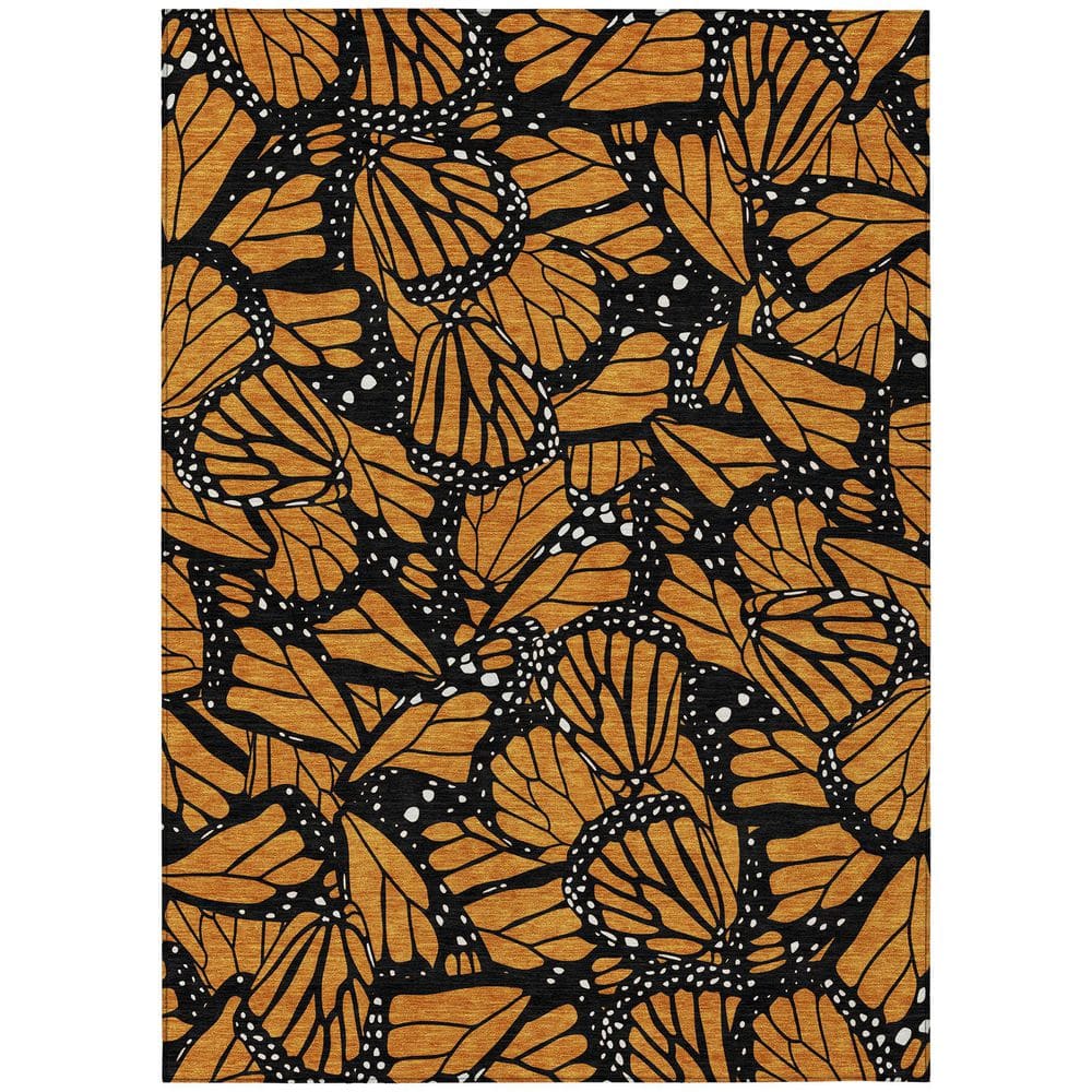 Chantille Machine Washable Indoor/Outdoor Abstract ACN2846 Orange 9 ft. x 12 ft. Area Rug price history on PriceWatchPro
