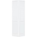 Traditional Louver/Louver Golden Oak Stained Bi-fold Door